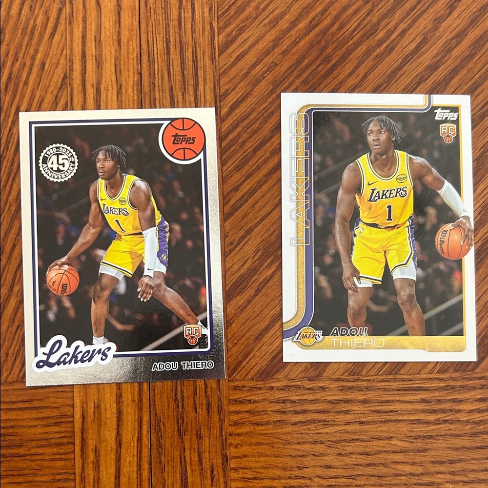 Topps NBA Lakers Adou Thiero Rookie set